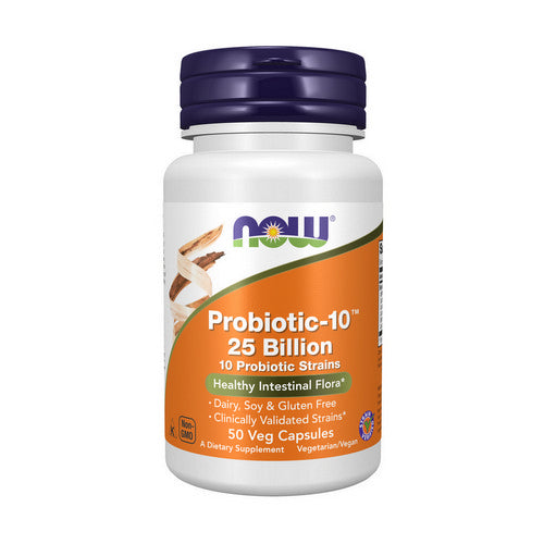 Probiotic-10 25 Billion 50 Vcaps by Now Foods