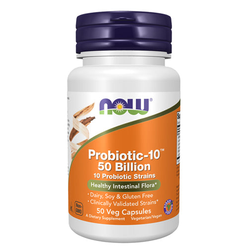 Probiotic-10 50 Billion 50 Veg Capsules by Now Foods