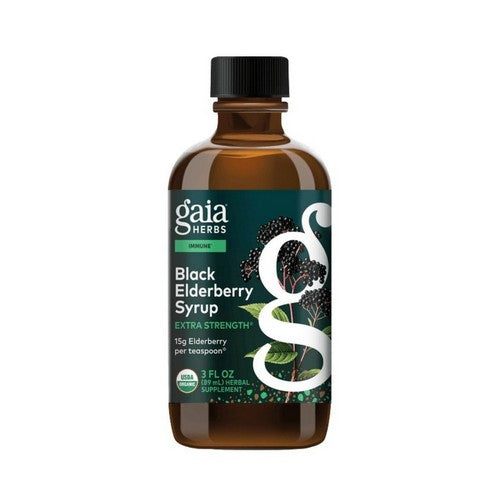Black Elderberry Syrup 3 oz by Gaia Herbs