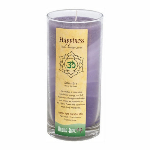 Chakra Candle Jar Happiness Patchouli Frankincense 11 Oz by Aloha Bay