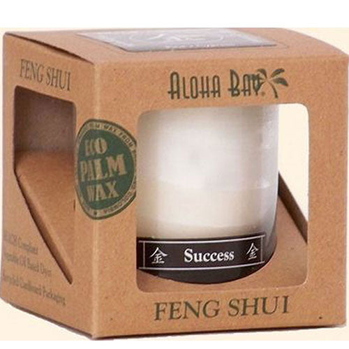 Feng Shui Candle Jar Metal Success 2.5 oz by Aloha Bay