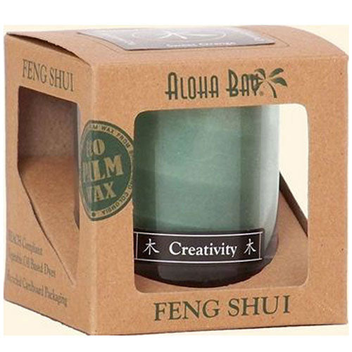 Feng Shui Candle Jar Wood Creativity 2.5 oz by Aloha Bay