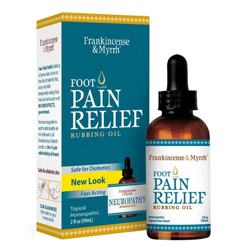 Foot Pain Relief Rubbing Oil 2 Oz by Frankincense & Myrrh