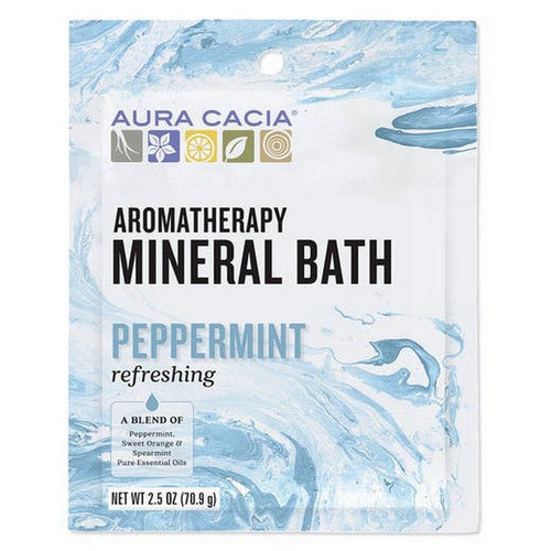Mineral Bath Peppermint Harvest 2.5 oz by Aura Cacia