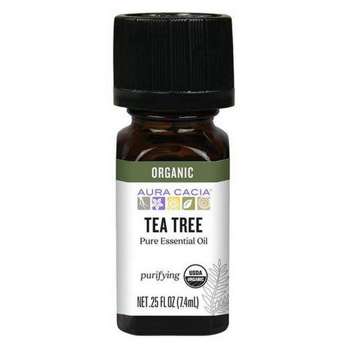 Organic Pure Aromatherapy Oil Tea Tree 0.25 Oz by Aura Cacia