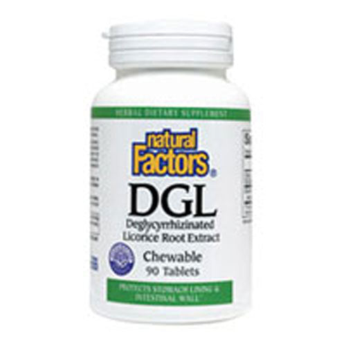 DGL Licorice Root Extract 90 Chewable Tabs by Natural Factors