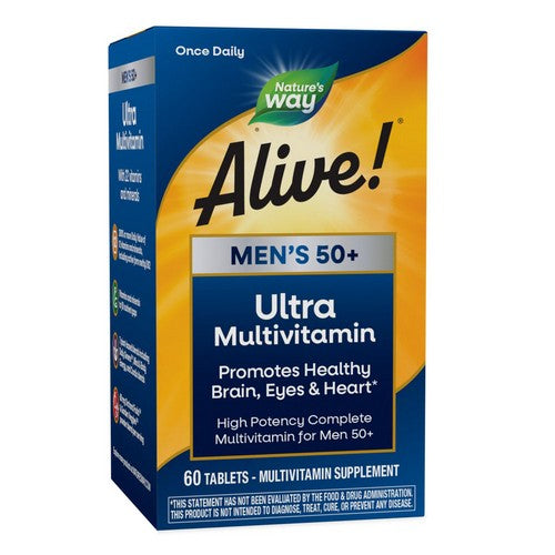 Alive! Men's 50+ Ultra Multivitamin 60 Tabs by Nature's Way