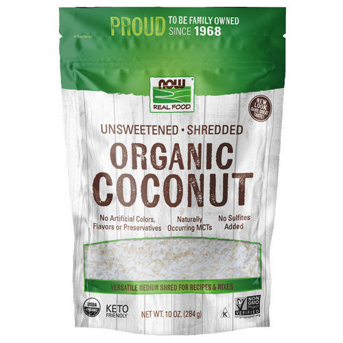Coconut Organic Unsweetened 10 oz by Now Foods