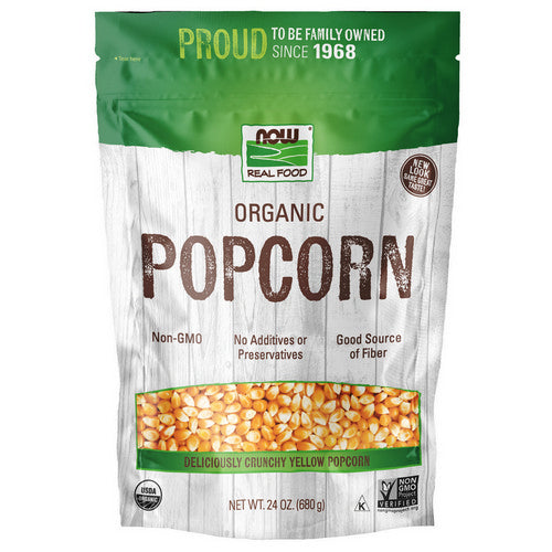 Popcorn Organic 24 oz by Now Foods