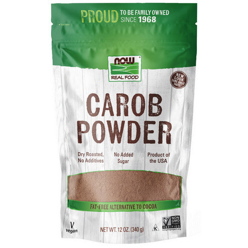 Carob Powder Roasted 12 oz by Now Foods