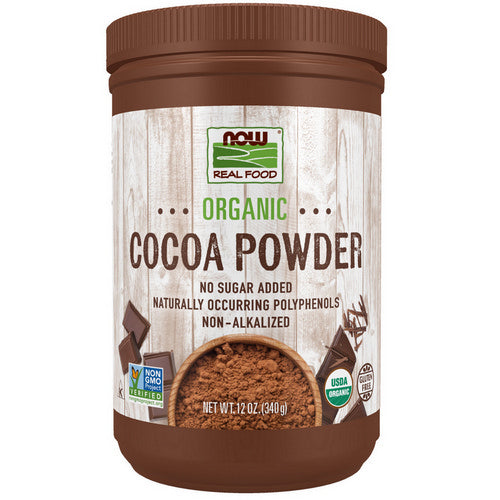 Organic Cocoa Powder 12 oz by Now Foods
