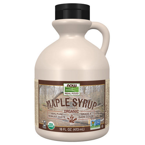 Organic Maple Syrup Grade A Dark Color, 16 Oz by Now Foods
