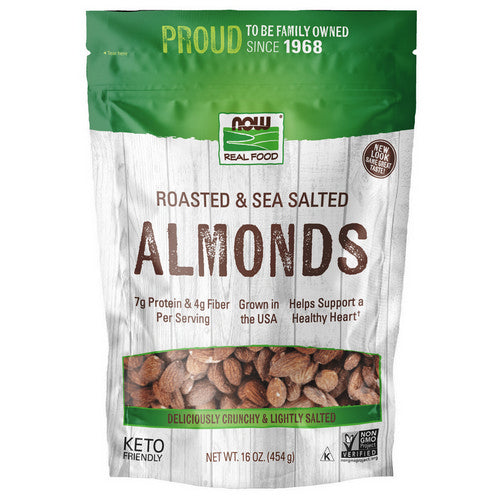 Roasted Almonds with Sea Salt 1 lb by Now Foods