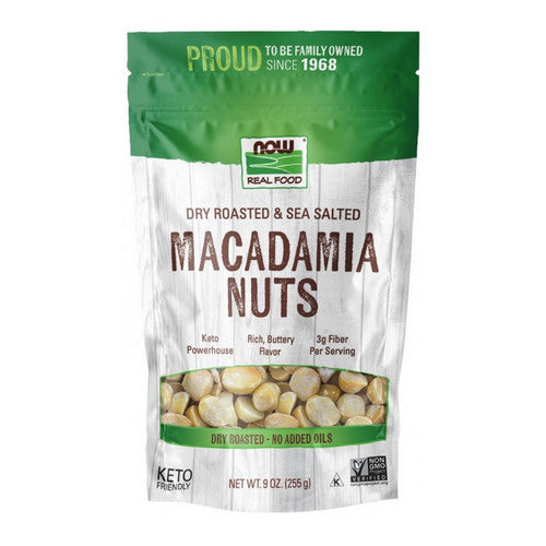 Dry Roasted & Salted Macadamia Nuts 9 oz by Now Foods