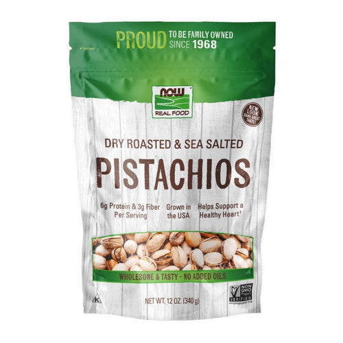 Pistachios Roasted and Salted 12 oz by Now Foods