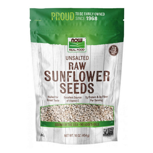 Sunflower Seeds Raw Hulled Unsalted 1 lb by Now Foods