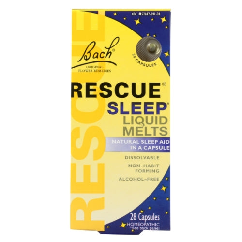 Rescue Sleep Liquid Melts 28 caps by Bach