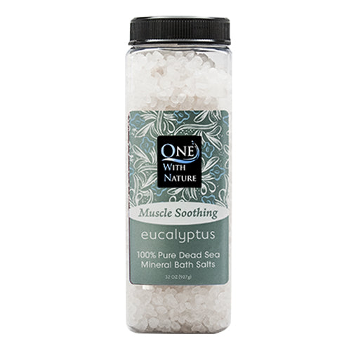 Bath Salts Eucalyptus 32 oz by One with Nature
