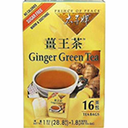 Ginger Green Tea 16 bags by Prince Of Peace
