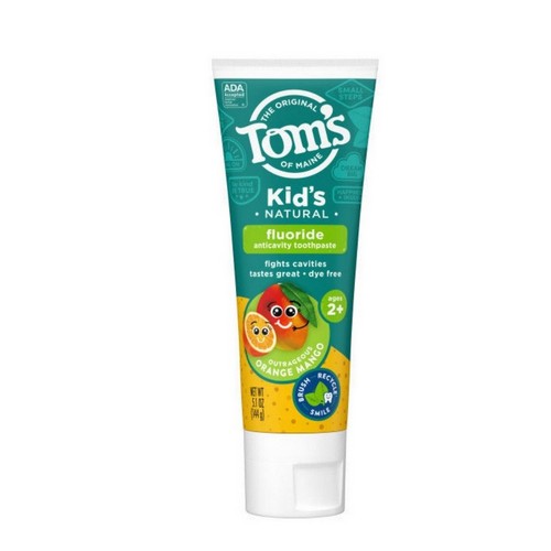 Kid's Toothpaste Natural Fluoride Outrageous Orange Mango 5.1 Oz by Tom's Of Maine
