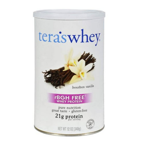 Whey Protein Bourbon Vanilla/rBGH Free 12 Oz by Tera's Whey