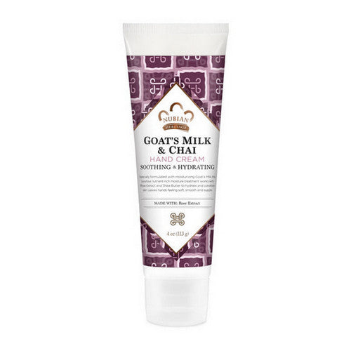 Goat''s Milk & Chai Hand Cream 4 oz by Nubian Heritage