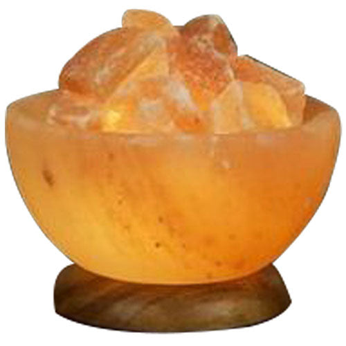 Salt Bowl Lamp with Salt Stones 1 Count by Aloha Bay