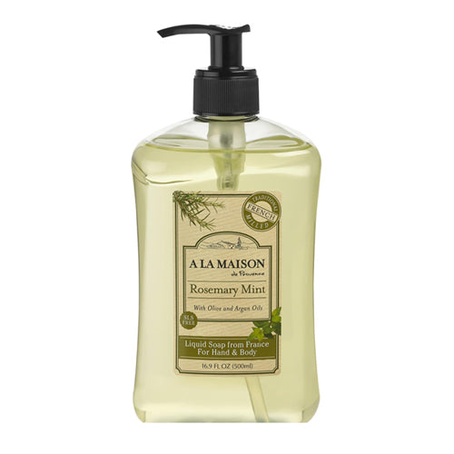 French Liquid Soap Rosemary & Mint 16.9 oz by A La Maison