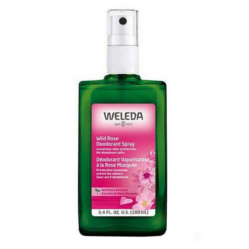 Wild Rose Deodorant Spray 3.4 oz by Weleda