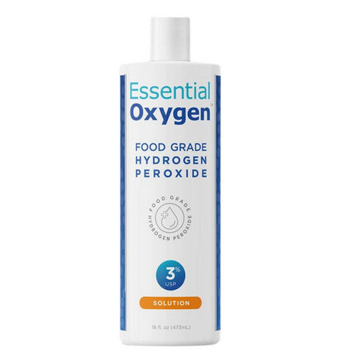 Food Grade Hydrogen Peroxide 3% USP 16 Oz by Essential Oxygen