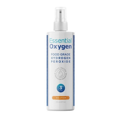 Food Grade Hydrogen Peroxide 3% USP 8 oz by Essential Oxygen