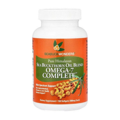 Sea Buckthorn Oil Blend Omega-7 Complete 120 Softgels by Seabuck Wonders