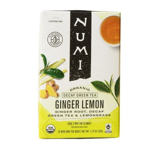 Ginger Lemon Tea Decaf 16 Bags by Numi Tea