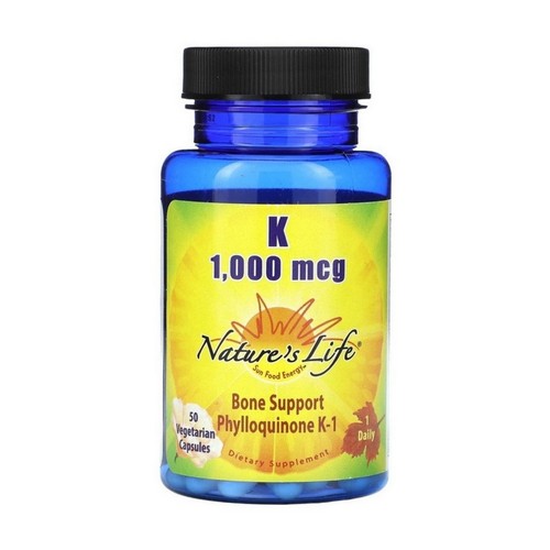 Bone Support K-1 Phylloquinone 50 Veg Caps by Nature's Life