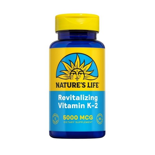 Vitamin K-2 Menatetrenone 60 Tabs by Nature's Life