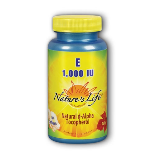 Vitamin E d-Alpha & Mixed Tocopherols 50 softgels by Nature's Life