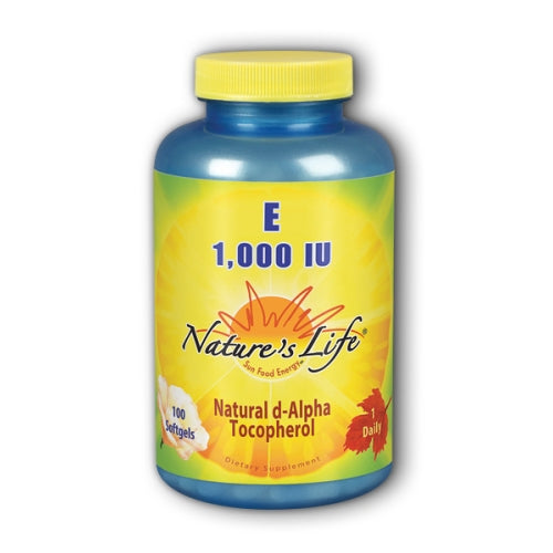 Vitamin E d-Alpha & Mixed Tocopherols 100 softgels by Nature's Life