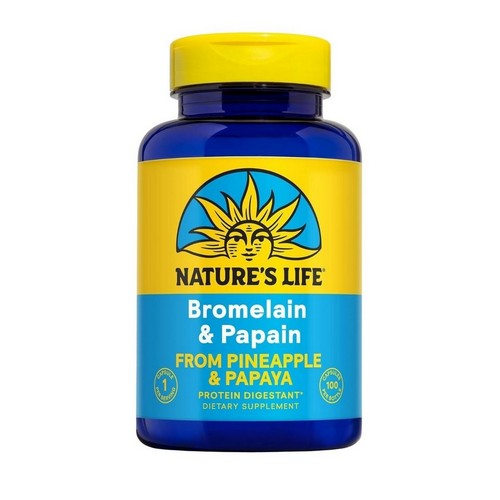 Bromelain And Papain 100 Veg Caps by Nature's Life