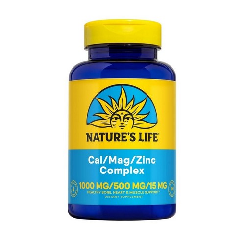 Calcium Magnesium Zinc Mineral Complex 100 Caps by Nature's Life