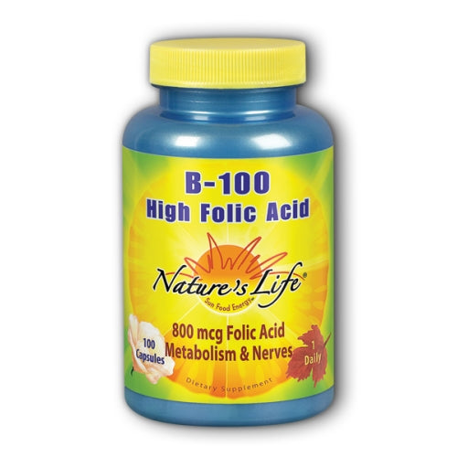 B-Complex High Folic Acid 100 caps by Nature's Life