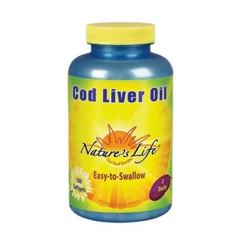 Cod Liver Oil 180 Softgels by Nature's Life