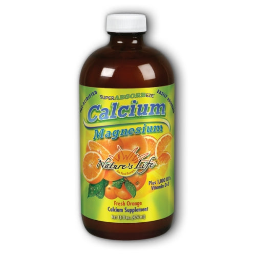 Super Absorbeze Cal-Mag Liquid Orange 16 oz by Nature's Life