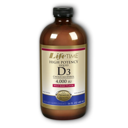 Liquid D3 High Potency Wild Berry 16 oz by Life Time Nutritional Specialties