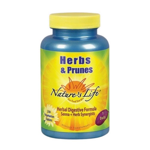 Herbs And Prunes 250 Tabs by Nature's Life