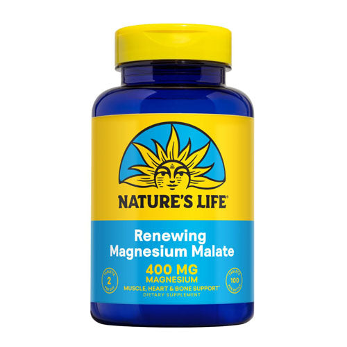 Renewing Magnesium Malate, 400 mg, 100 Tabs by Nature's Life