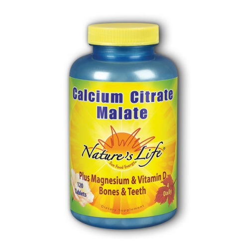 Calcium Citrate & Malate 120 tabs by Nature's Life