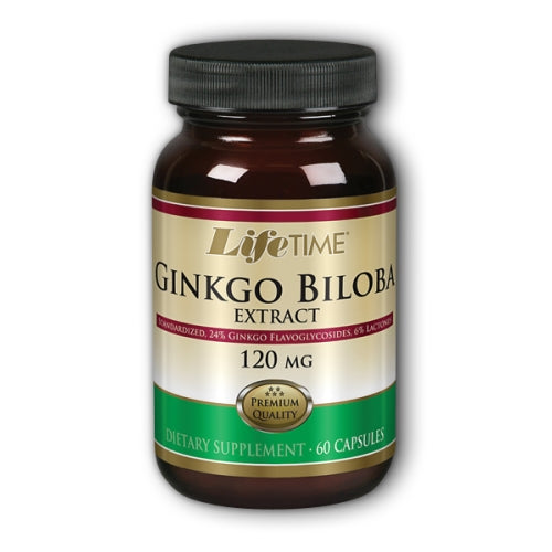 Ginkgo Biloba Standardized Extract 60 caps by Life Time Nutritional Specialties