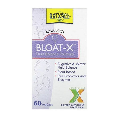 Bloat-X Fluid Balance Formula 60 Veg Caps by Natural Balance (Formerly known as Trimedica)
