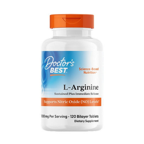 L-Arginine Sustained Plus Immediate Release 120 Bilayer Tablets by Doctors Best