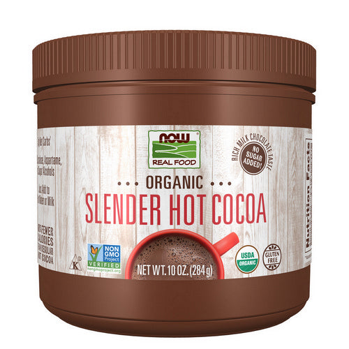 Hot Cocoa Sweetened with Better Stevia 10 oz by Now Foods